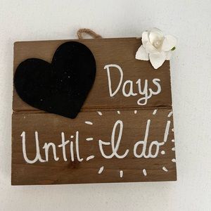 Days Until I Do hanging decor